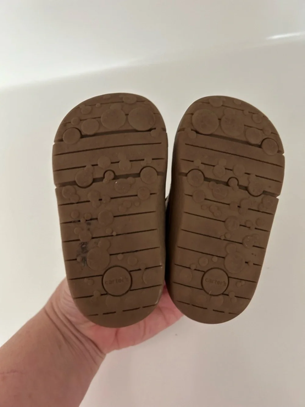Carter’s Baby Slip On Tan Ankle Boots Size 4